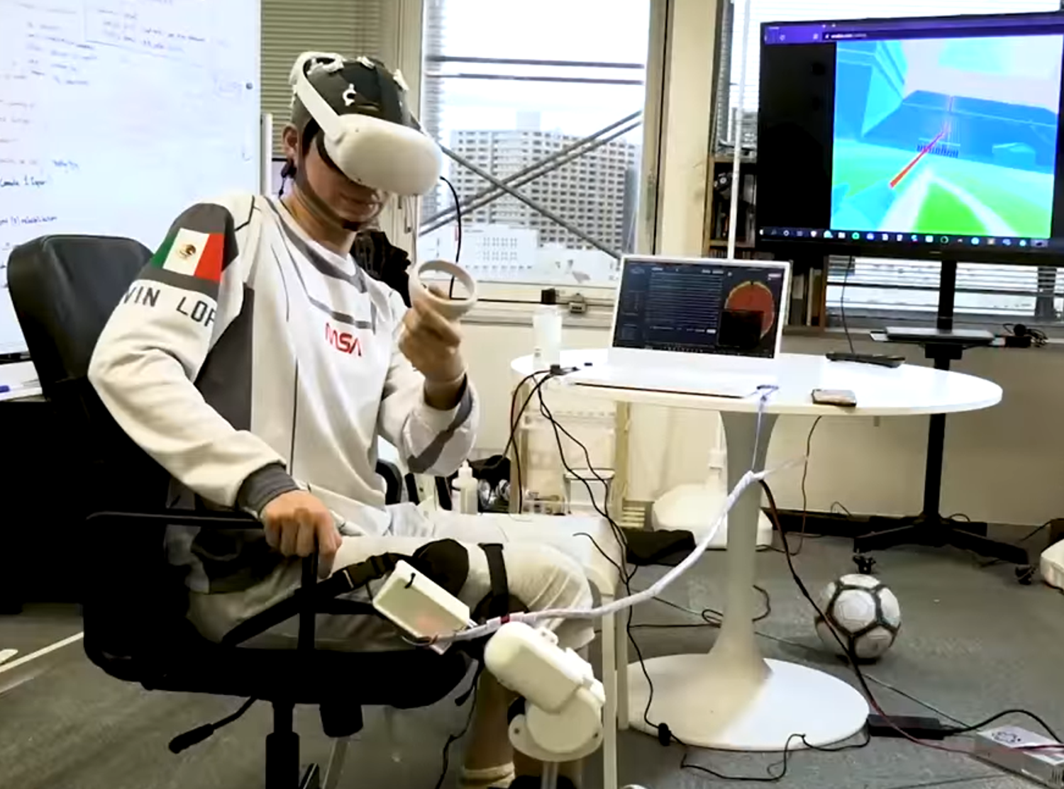 Brain-controlled robotic exoskeleton for motor training using virtual reality